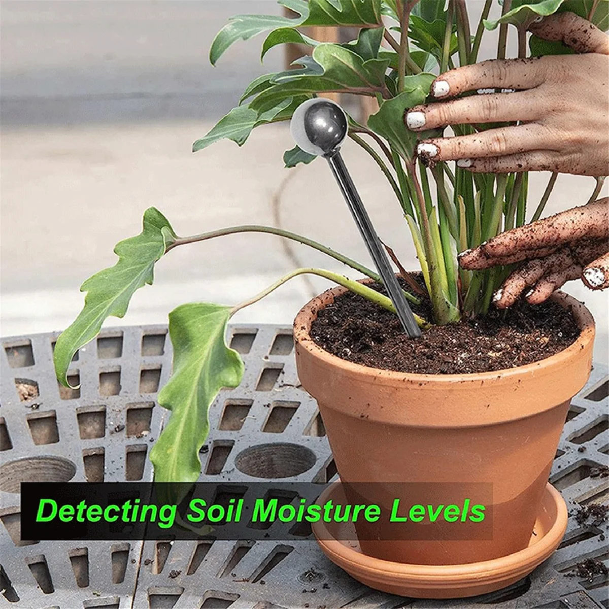 New 10-14Inch Monitor Soil Sampler and Moisture Meter for Lawn Plant Garden Farm Soil Sampling
