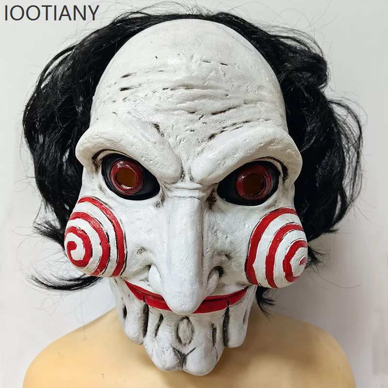 

IOOTIANY для взрослых, унисекс, ужасы, аниме, маска для ролевых игр, латексный реквизит для ужасов, вечерние головной убор, костюм, маска, аксессуары, реквизит