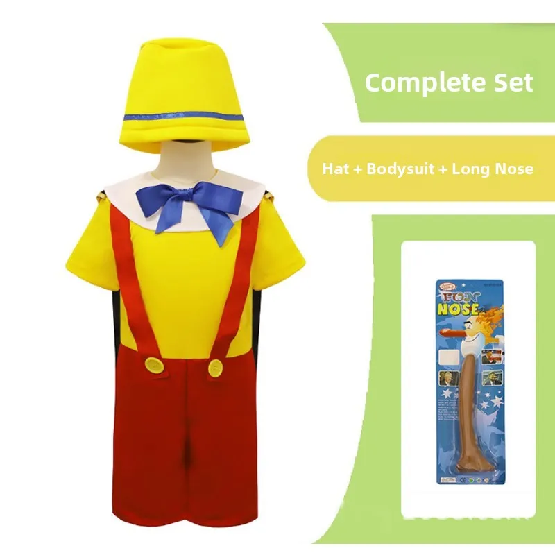 Puppet ow Cosplay Costume di scena a naso lungo loween Vestito da spettacolo per bambini Fibra di poliestere Chi tradizionale...