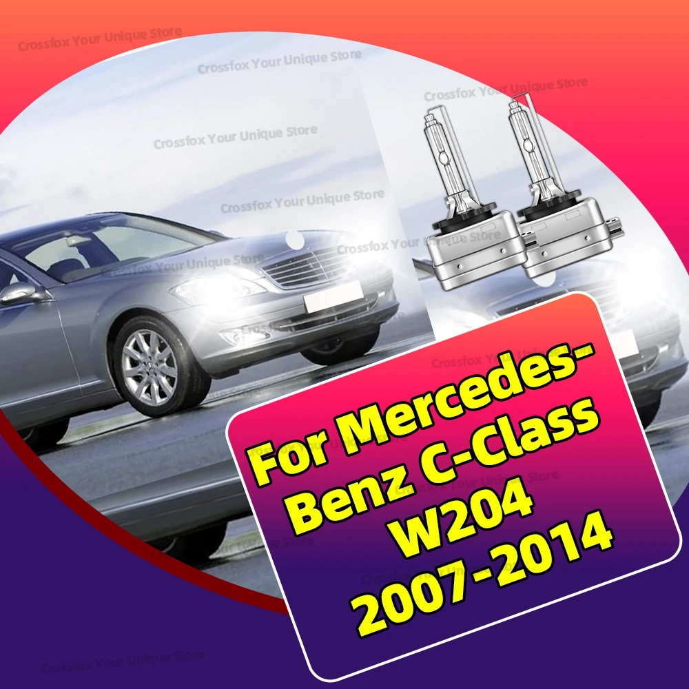 

2 фары 6000K 8000K 10000K D1S HID ксенон 35 Вт 12 В для Mercedes-Benz C-Class W204 2007-2014 2008 2009 2010 2011 2012 2013