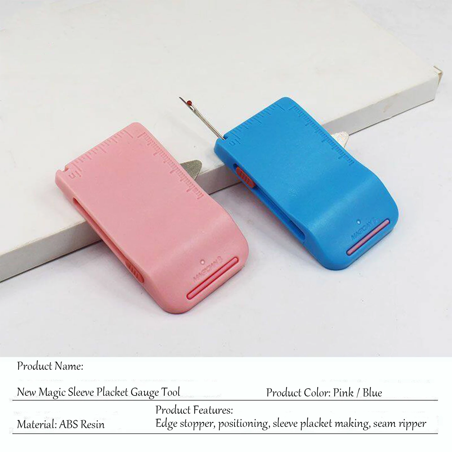 Magnetischer Zauberer-Nähguide, 4-in-1 ABS-Nahtstopper mit verstecktem Nahttrenner, Multifunktions-Fabrikat – Detail 6