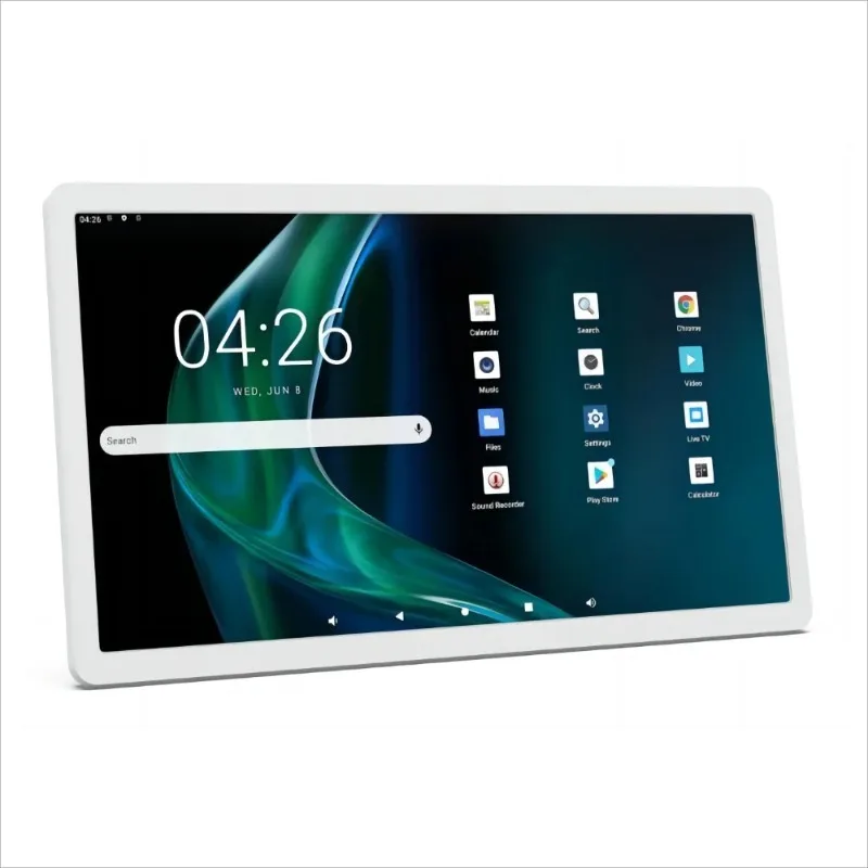 24 Inch 14 Wall-Mount Tablet 4G+64G Multi-media Player  IN Touch Screen  White Color Large Memory Slim Display