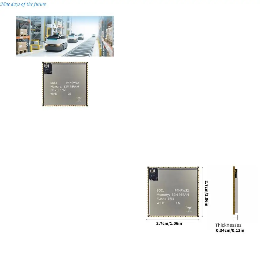 

ESP32P4+ESP32-C6 Multimedia Development Board Integrated 16MB Flash WiFi 6 E65A