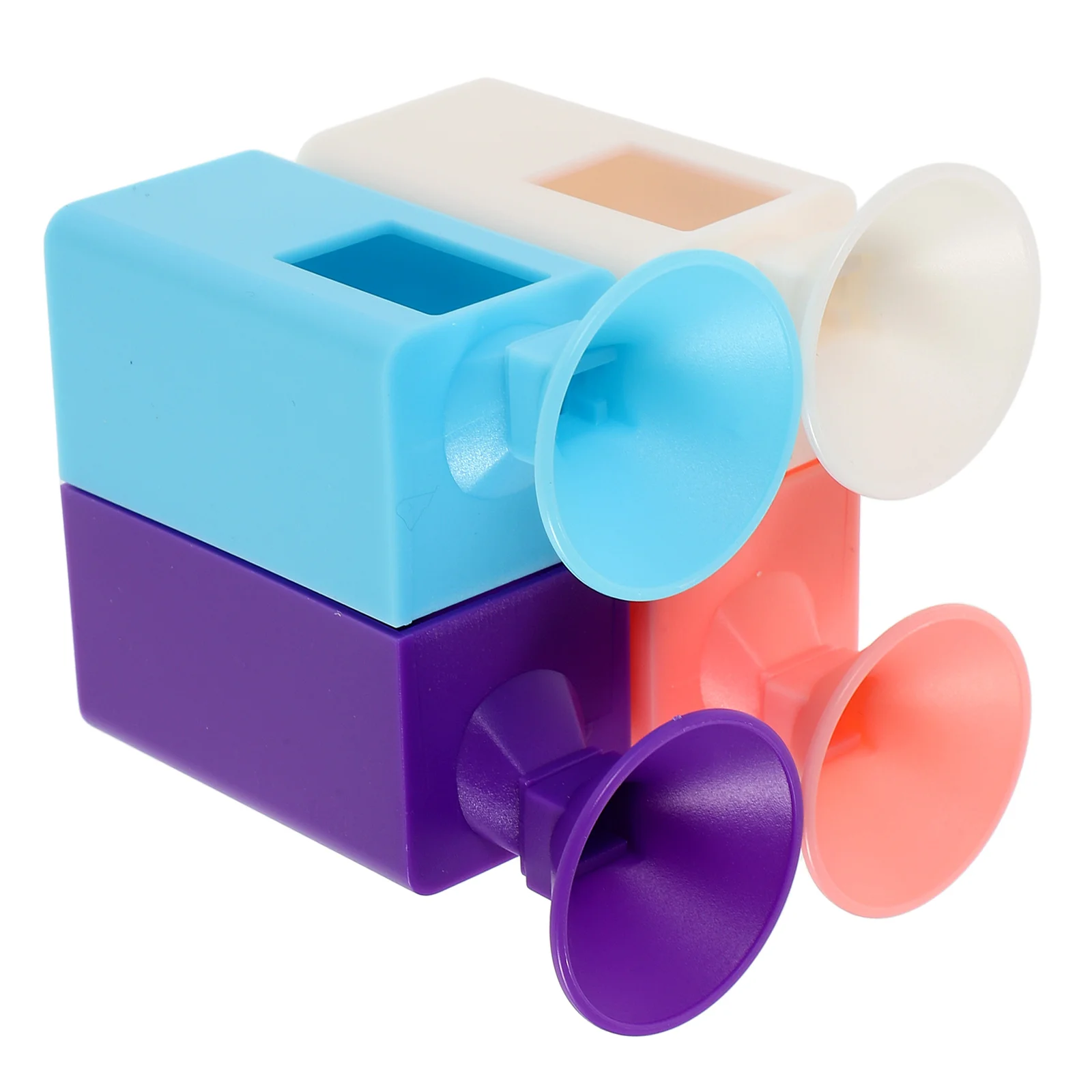 

4pcs Funnel Tray Glitter Containers Craft Tool Square Round Beads Hole Plastic Paint Funnel Mosaic Art