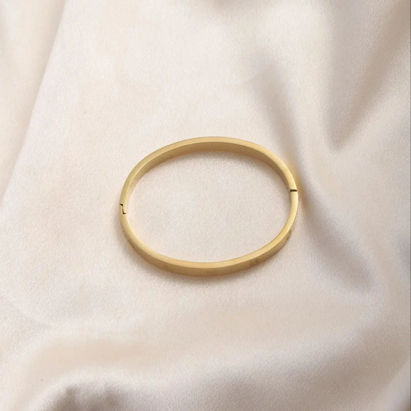 CARLIDANA Stainless Steel Luxury Brand Bangle for Women Gift Flower Clover Pattern Bracelet Gold Color Waterproof Drop Shipping image 3