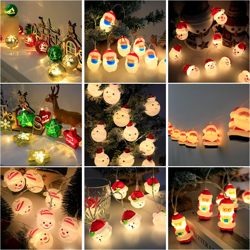 2023 decorazione natalizia LED String Lights capodanno Indoor Atmosphere Room Battery Lights Festival Garden Lawn Lights 255