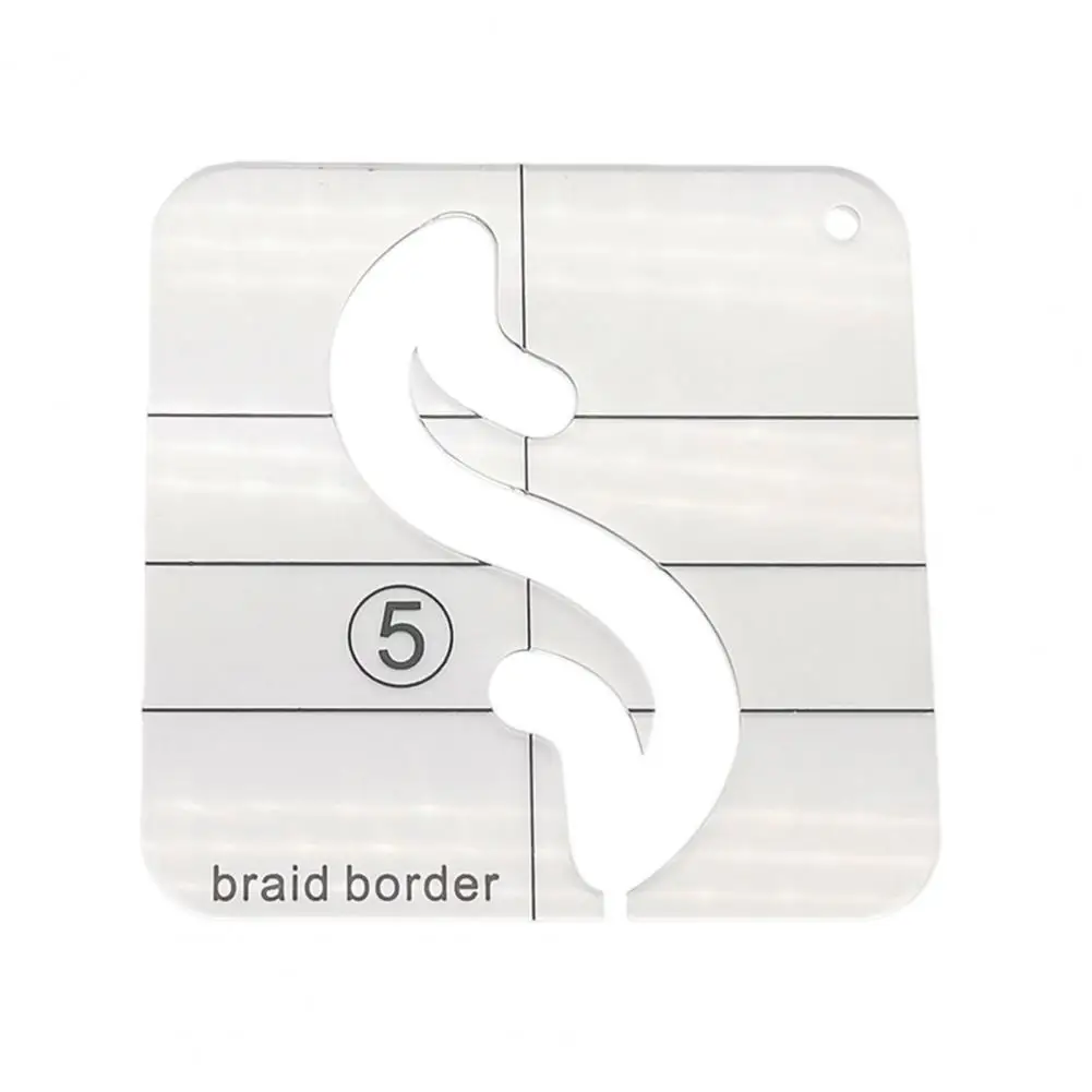 Easy-to-use Quilting Tool Practical Acrylic Quilting Template Free Motion Ruler for Diy Craft Domestic Sewing Machine Enhance