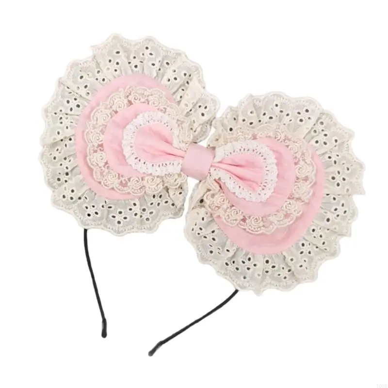 

Кружевные банты, повязки на голову, вечерние аксессуары для волос для женщин, элегантный дизайн, подходит для вечеринок и Y08E