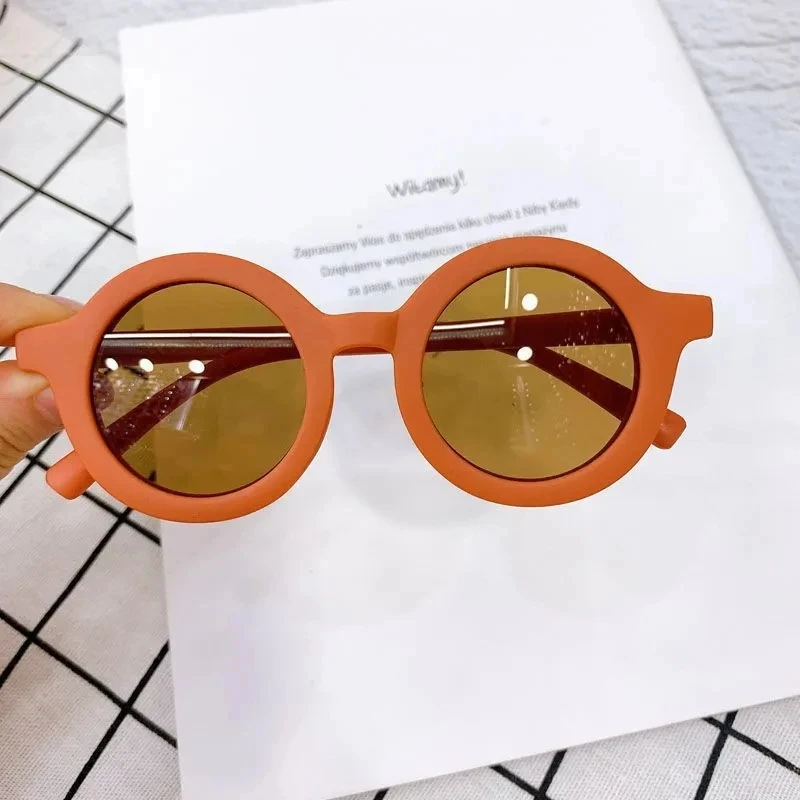 Kindersonnenbrille, runder Rahmen im Inset-Stil, Baby-Sonnenbrille für 1-7 Jahre alte Babys, Sonnenschutz für Kinder, Sonnenschutz Anti-UV400 О Exper – Detail 6