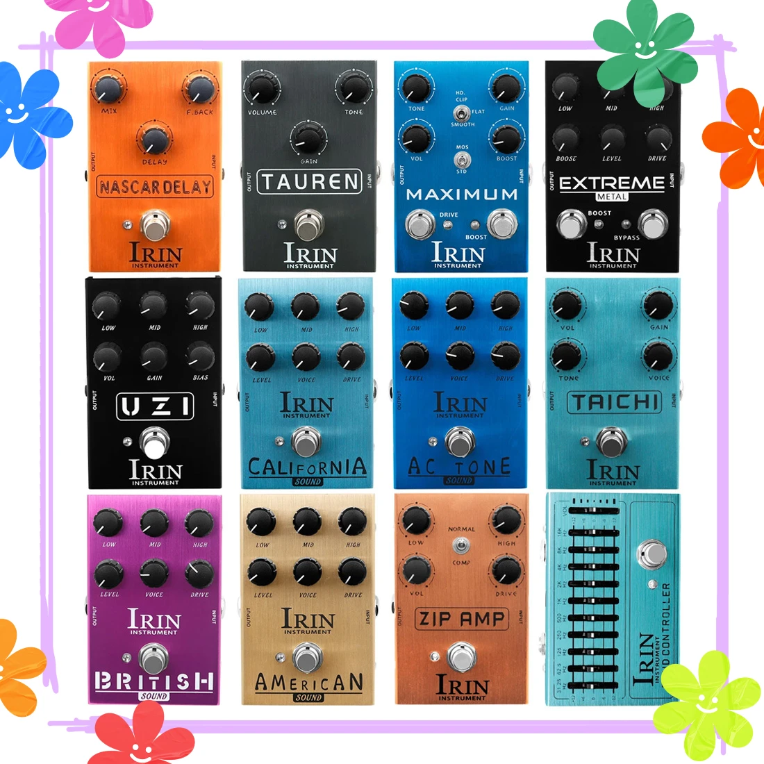 

IRIN Electric Guitarra Effects Pedals Extreme Band Controlltr Maxlmum Overdrive Distortion Delay Amplifier Guitar Accessories