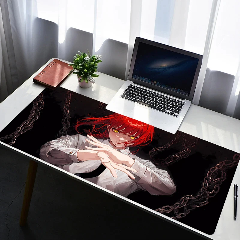 

Mouse Pad PC Non Slip Rubber HD Mousepad Laptop Gamer Cabinet Keyboard Pad Office Computer Gaming C-chainsaw Man Desk Mouse Mat