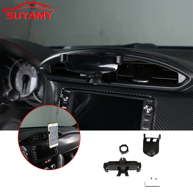 Suporte do telefone celular do carro suporte de montagem de ventilação de ar para 2012-2020 toyota 86 & subaru brz acessórios do carro