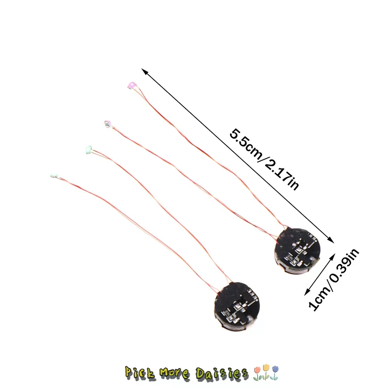 Lampe LED à commande magnétique filaire de 5 cm - Modèle de lumière magnétron avec batterie |   Jouets de voiture DIY/Diorama/Robots, matériaux d'éclairage