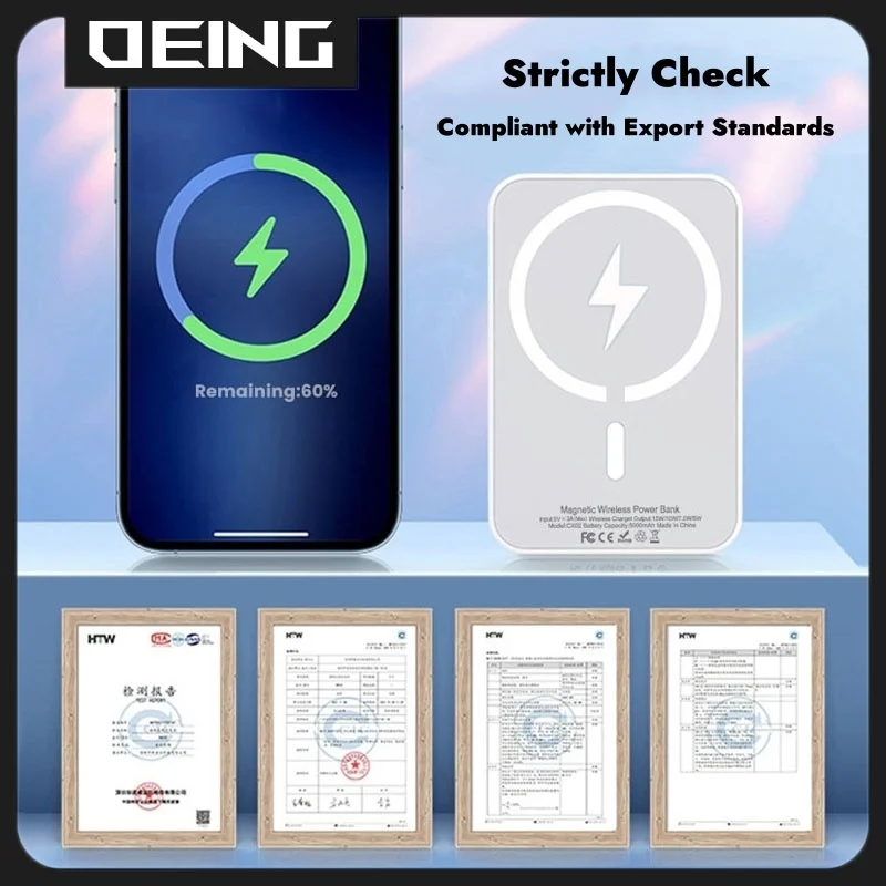 Magnetic Power Bank For Apple Original Macsafe Powerbank External Backup Battery Wireless Fast Charger for iPhone 12 13 14 15 16 image 6