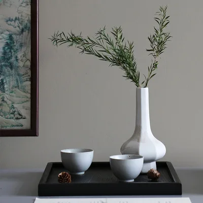 New Chinese classical vase flower ware ornament coffee table zen flower arrangement soft decoration crafts