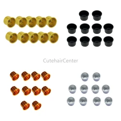 10pcs Candle Cups Aluminium Base Mini Bucket Candlestick Holder Golden/Black/Silver Decor Dinner Table Romantic Wedding 27*19mm