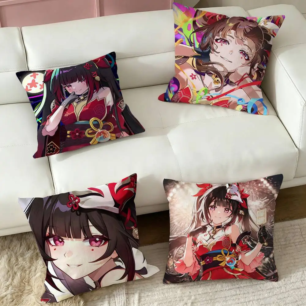 Sparxie Sparkle HSR  Pillow Case Square Double-Sided Sofa Cushion Cover Bedroom Bedside Pillow
