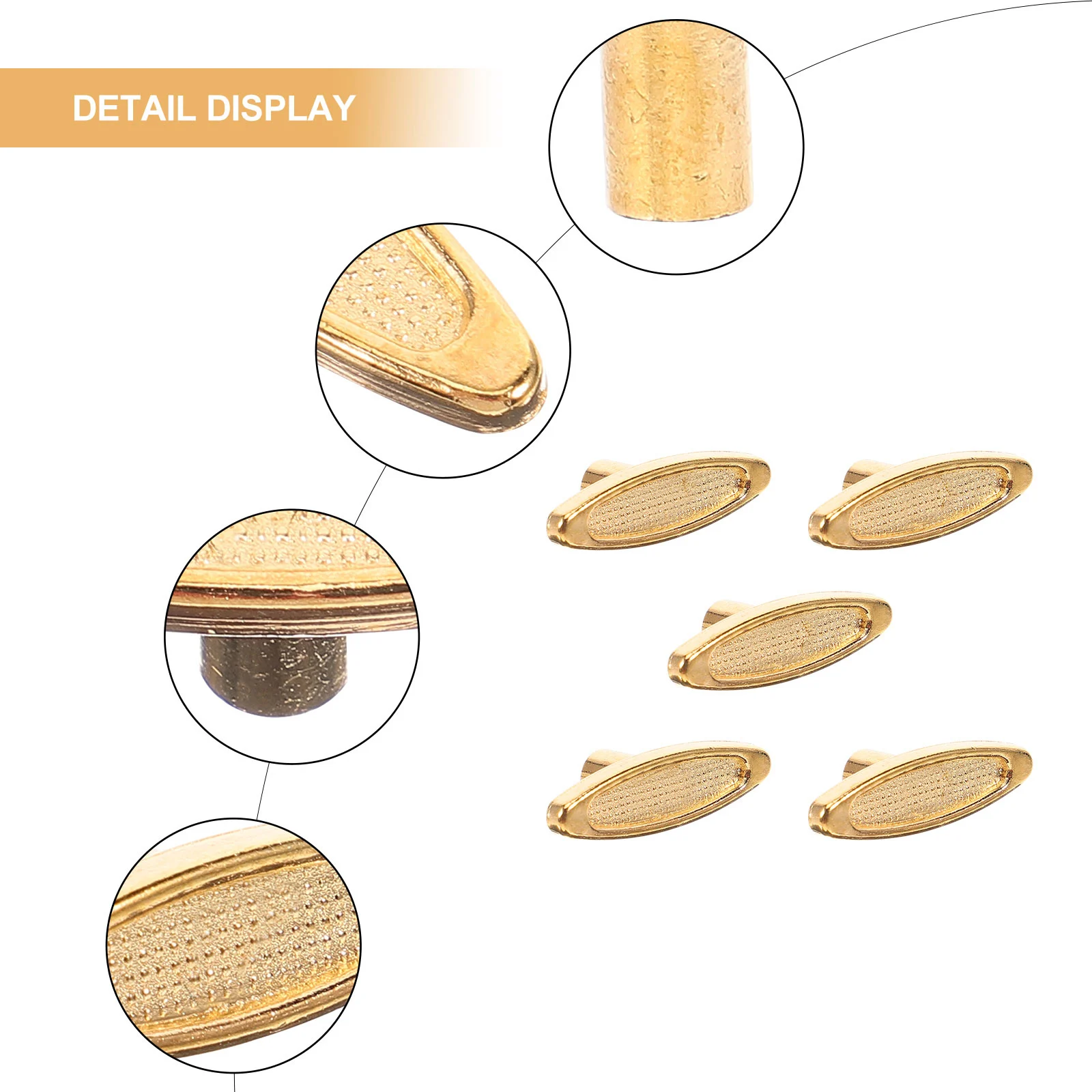 

5 Pcs Iron Clockwork Keys for Music Boxes Universal Golden Winder Replacement Parts Accessories T Shape Bar Windup Jewelry Toys