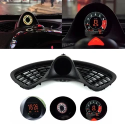 New Car Dashboard Water Temperature Time Air Outlet Multifunction OBD Retrofit Clock Interior Part For BMW Mini Cooper R55 R56