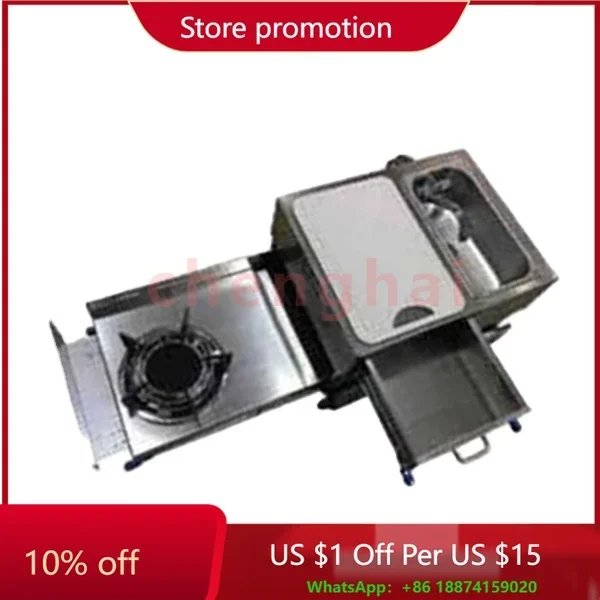 Outdoor Portable Cooking Appliance RV Caravan Trailer Camper pull out kitchen sink stove