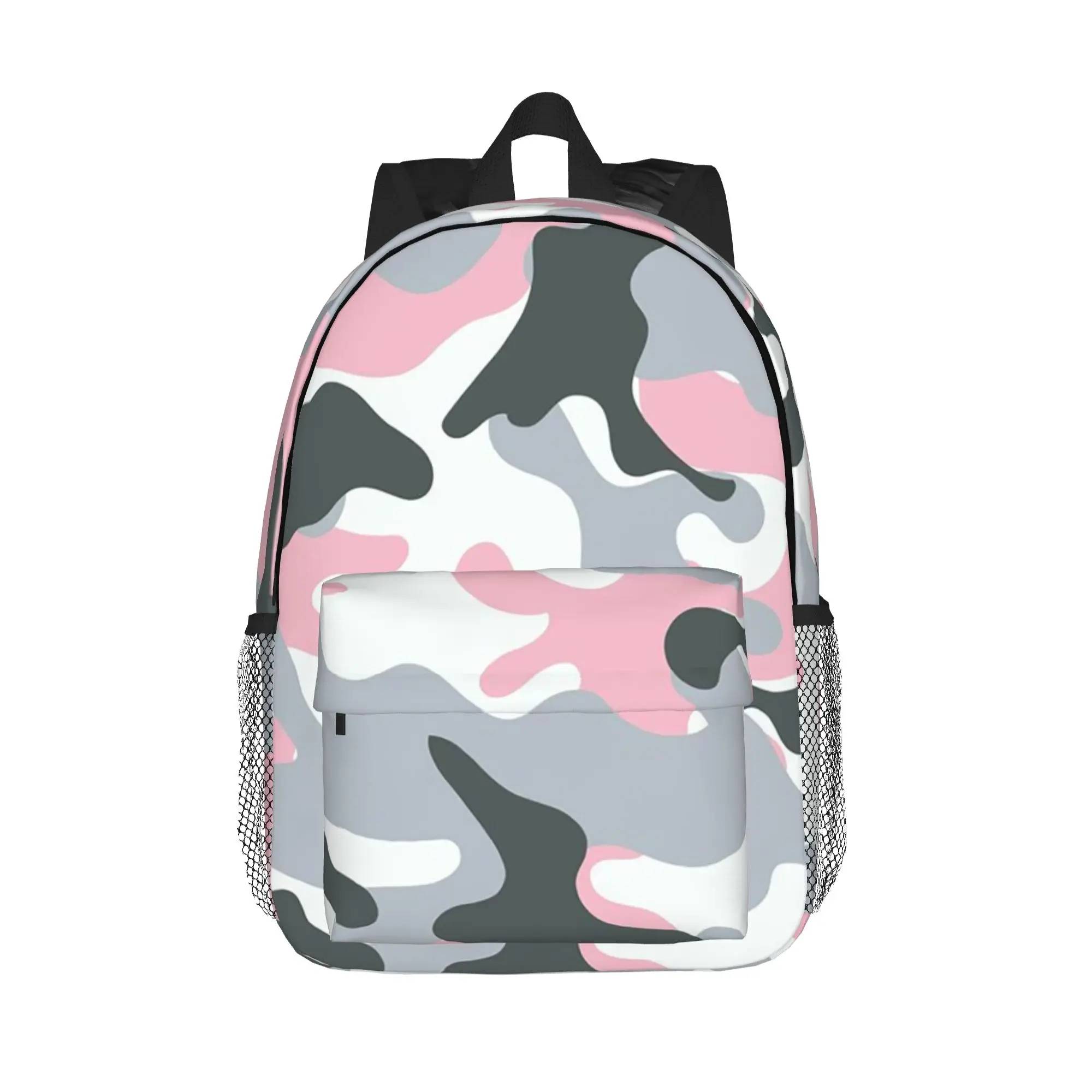 Camo Print Pink Camouflage Backpack Hot Sale Daypack Large Capacity Boys Girls BookBag Shoulder Bags for Men Women School Bag