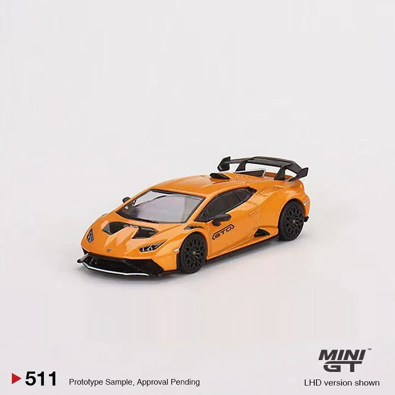 ミニgt-合金スポーツ車両モデル、ハークランへ、arancio Borealis、lhdオレンジ、1:64