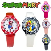 Super Mario Bros Baby Watch 3D Cartoon 2023 Boys Sports Kids Digital Watches Children Study Time Luminous Toy Quartz Watch Clock