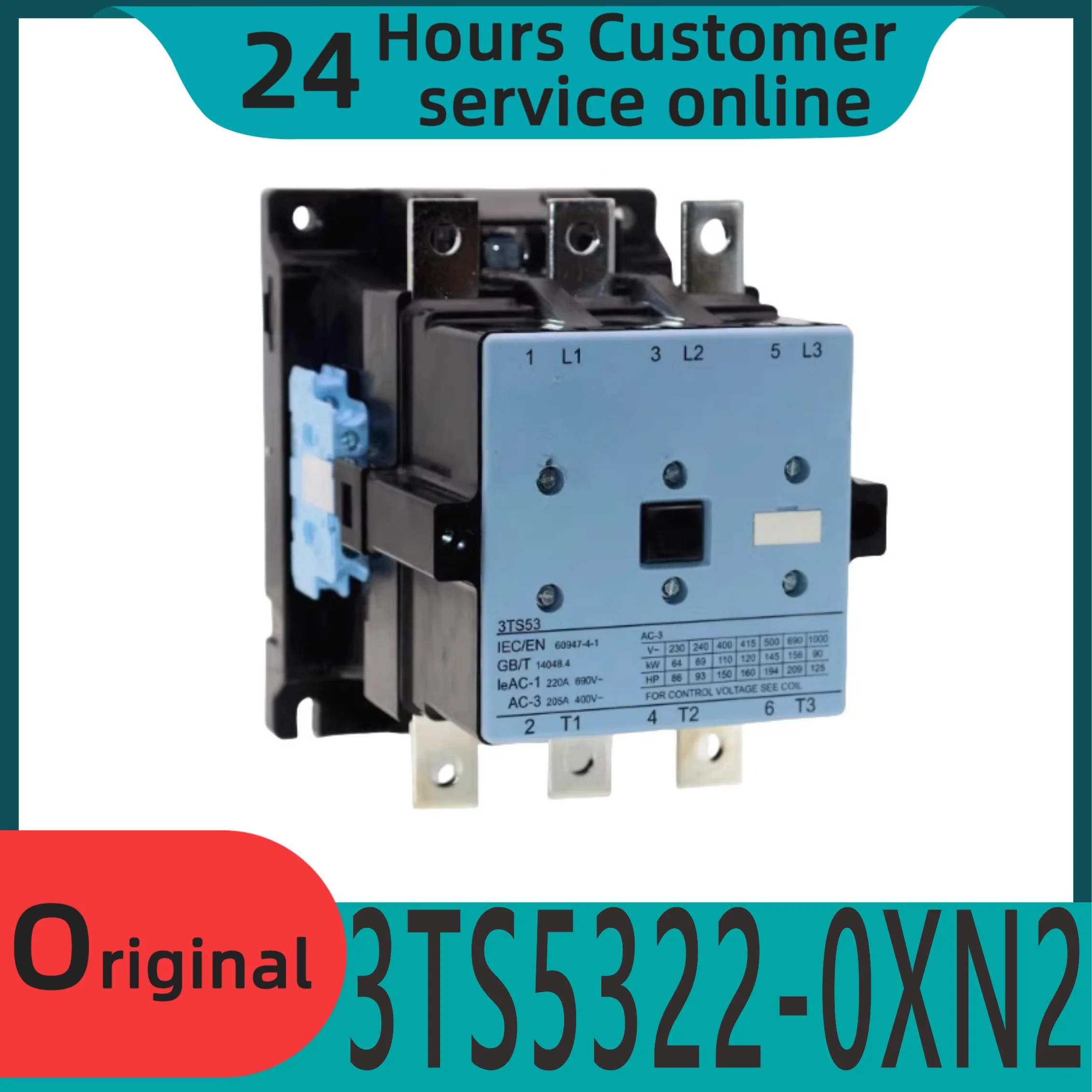 

New original 3TS53 AC contactor 3TS5322 OXMO 3TS5322-0XN2 220V