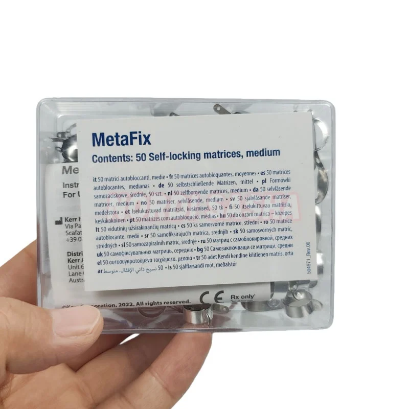 

50Pcs/Box Kerr MetaFix All In One Matrix System Self-locking matrices Large Medium Dental Universal Matrix System