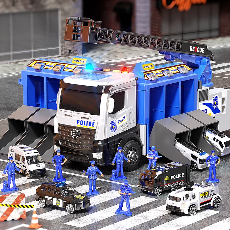 

YIMI детская пожарная машина, игрушка, пожарная лестница, грузовик, деформация, пожарно-спасательный спрей, водная машина для мальчиков, автомобильные игрушки