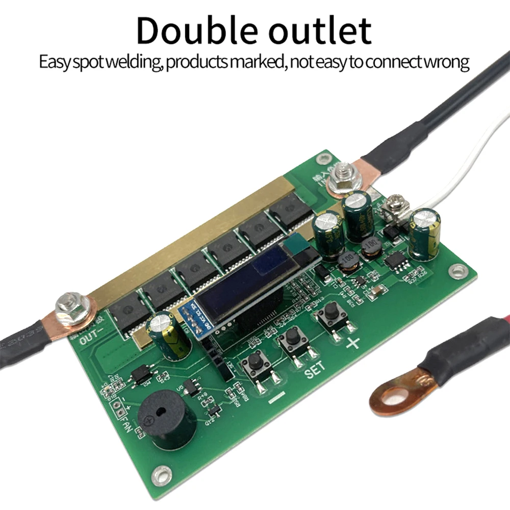 12V Spot PCB Circuit Board Digital Display Spot Welder Control Board Set with Welding Pen Intelligent for Lithium Battery 18650