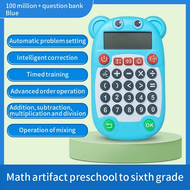 Brinquedos de aprendizagem de matemática inteligente máquina de aprendizagem aritmética oral cálculo rápido homeschool educacional matemática prática máquina matemática