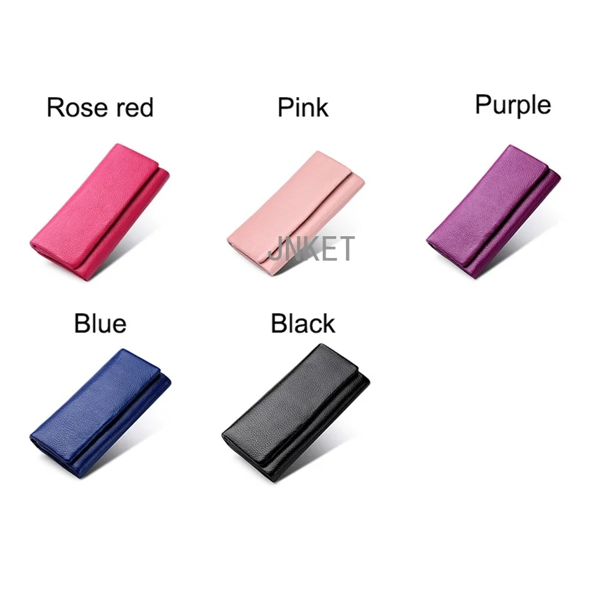 Fashion Long Coins Purse Cow Leather Clutch Wallet Card Holder Wallet