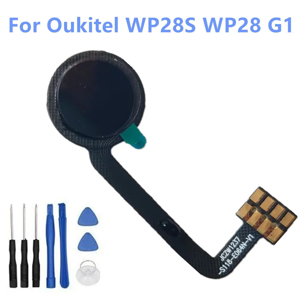 New Original For Oukitel WP28S WP28 G1 Phone Fingerprint Home Button Components Sensor Flex Cable FPC Fix Accessories