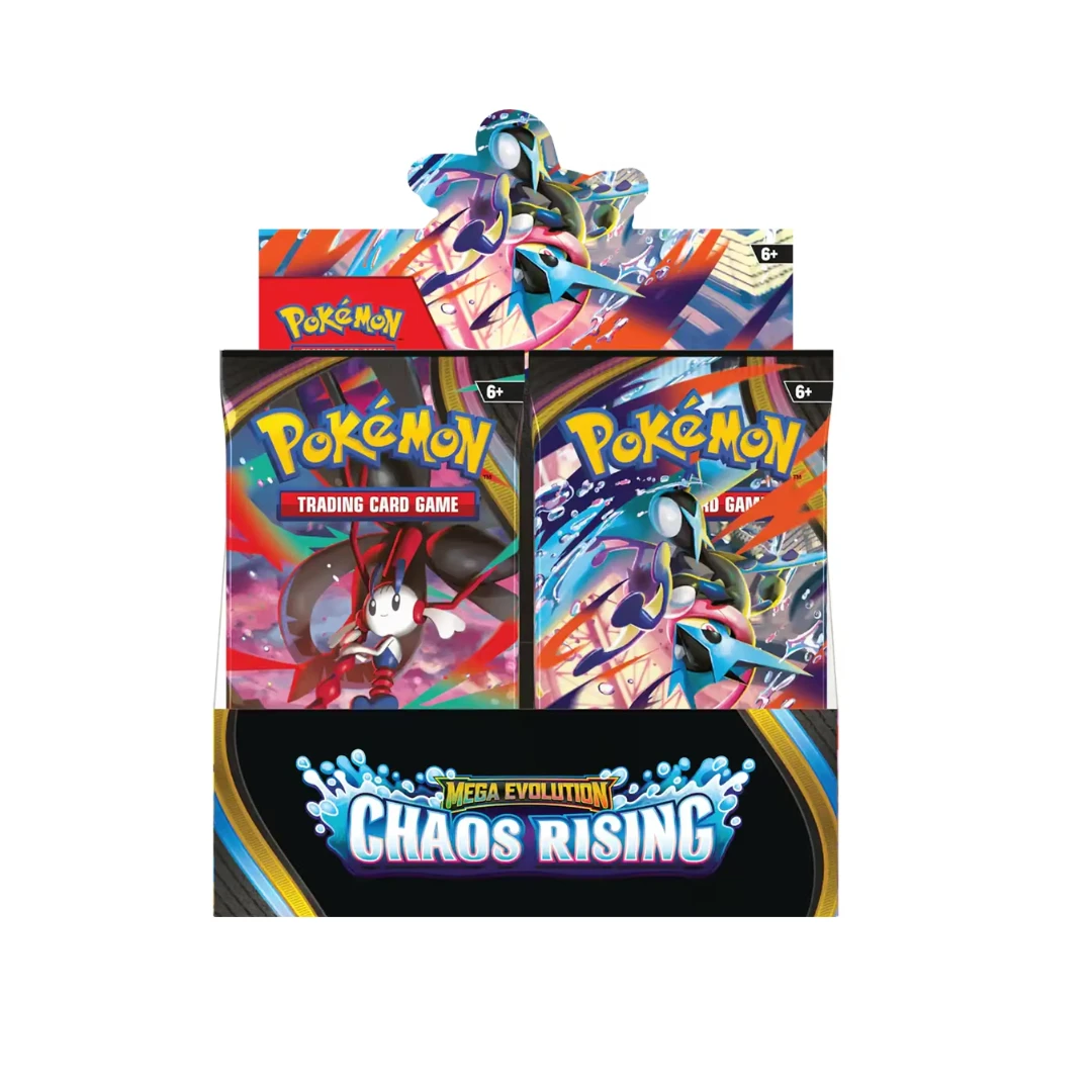 Pokémon TCG Mega Evolution Pitch Black & Chaos Rising Booster Box & Packs – Collectible Trading Card Game Sets for Kids & Fans