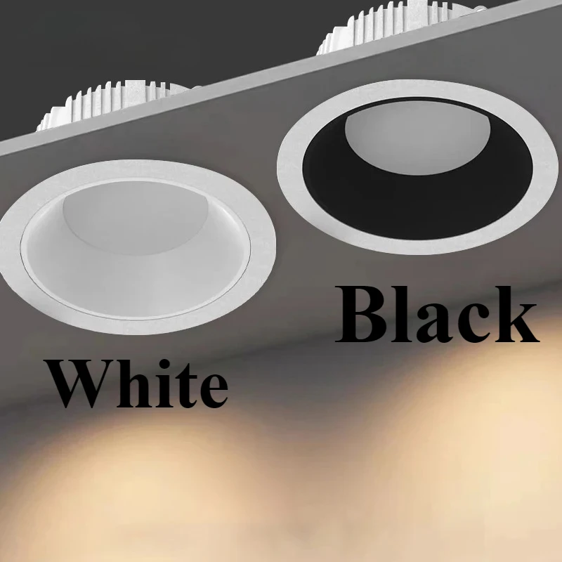 6 Pack LED Downlight Commercial Grade Recessed Ceiling Lamp 3W 5W 7W 12W 18W Aluminum Housing for Hotel Shop Office Lighting