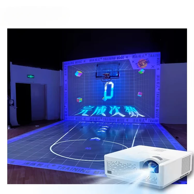 Indoor AR Basketball Games Cyber Dunk Reality for Entertainment Sport Simulator Arcade Game Machine interactive projector game