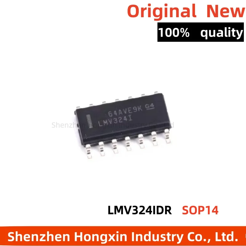 10 pieces of MV324 LMV324ILMV324IDR SOP-14 four channel low-power rail to rail operational amplifier chip