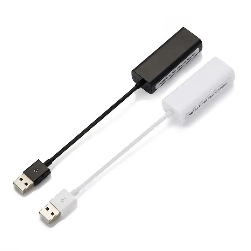 USB 2.0 to RJ45 Ethernet 100Mbps Network Adapter for Desktop and Laptop and Notebook