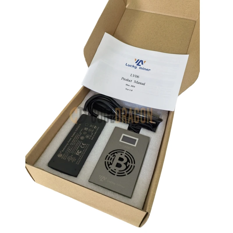 2024 Latest Model Bitcoin Miner Lucky Miner V6 500g/s Sha256 Algorithm Support BTC BCH DGB Asic Crypto Miner Machine