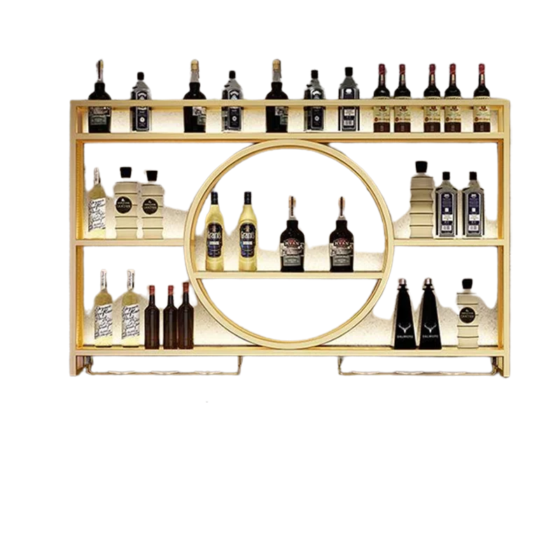 Estante de vino montado en la pared, colgante cuadrado, diseño de Arte Moderno, sala de estar, luz de lujo, decoración de gabinete, muebles de