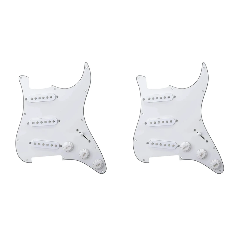 Hot AD-2Pcs White Electric Guitar Accessories For ST Three Single Electric Guitar Guitar Panel Electric Guitar Cover Plate