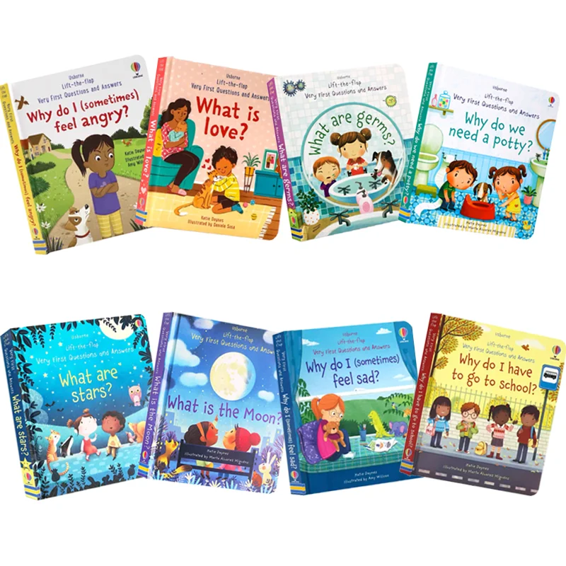 Lift-the-Flap Very First Q&A Series, English Picture Book for Toddlers, Early Educational Cognitive Storybook, Bedtime Reading