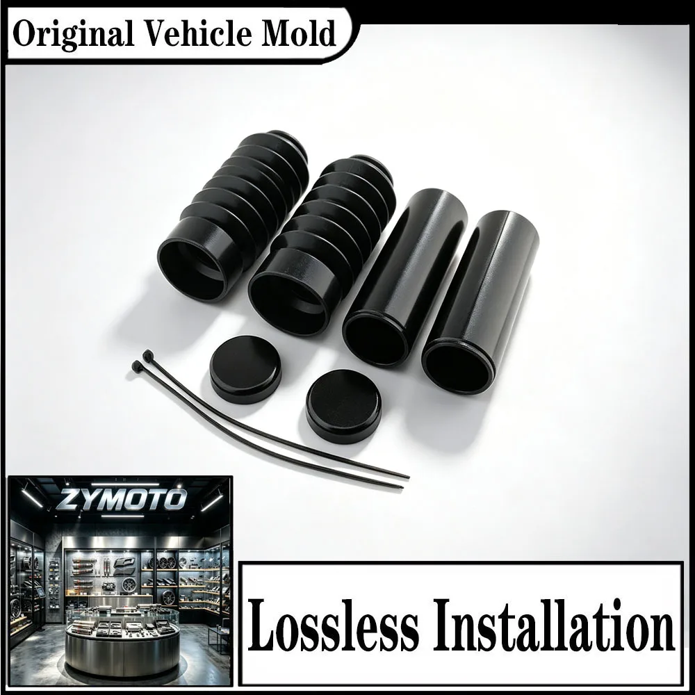 FOR Harley Street Bob FXBB FXBBS 2018-2024 Front Fork Cover Kit 6-Piece CNC Aluminum Black