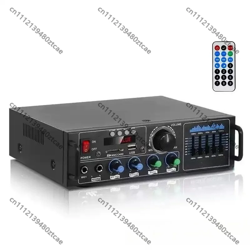 Home Digital Bluetooth Audio Power Amplifier Multi‑Input Stereo HiFi Amplifier For Speaker Home Theater Audio System