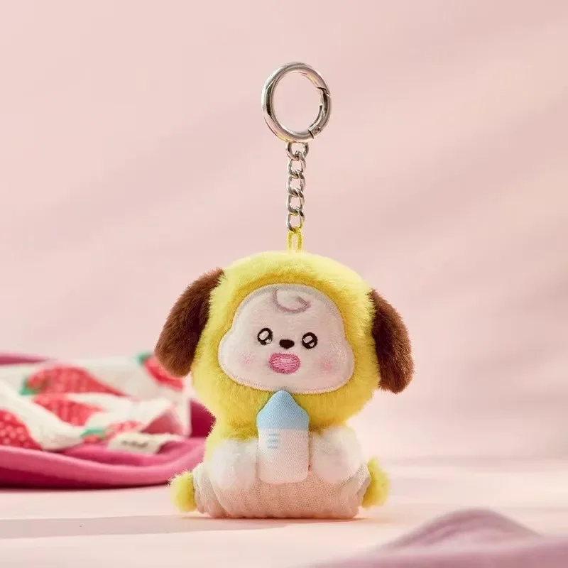 SS 2025 新しい漫画Bt21Edクッキー・シューキーぬいぐるみ Y2Kファッション人気ぬいぐるみペンダントバックパックキーホルダーペンダント女の子へのギフト