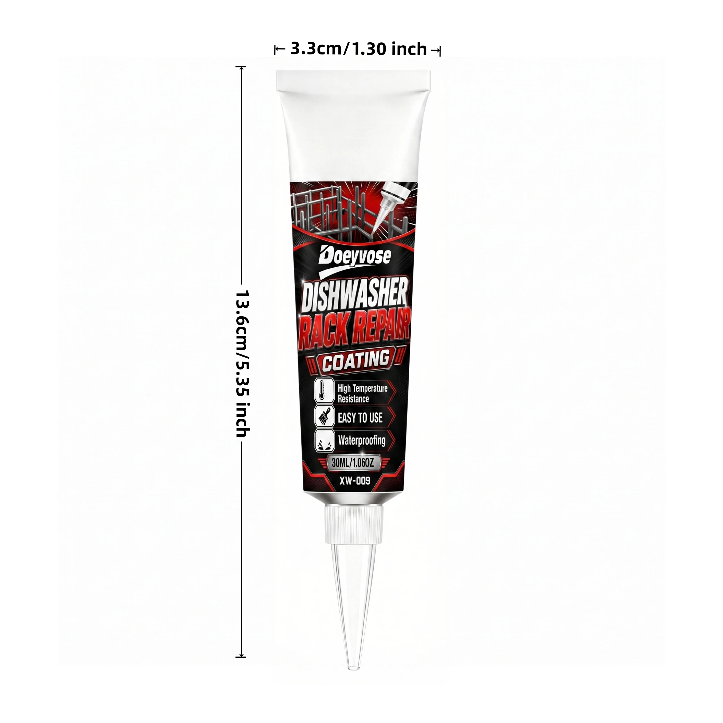 Gray Metal Coating Repair Paste for Kitchen Dish Drying Rack