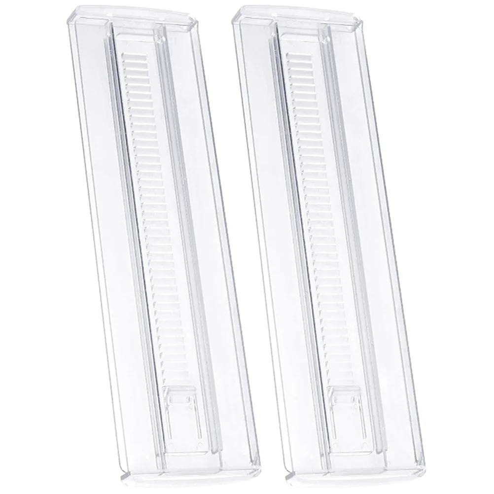 2Pcs Retractable Drawer Partition Board Multi-Functional Clear Plastic Dividers for Kitchen Bedroom Closet Drawer Organization