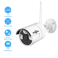 Hiseeu 3.0MP IP Security Camera Surveillance 3.6mm Lens Waterproof Security WiFi Camera and Alerts System Night Vision IP66 CCTV