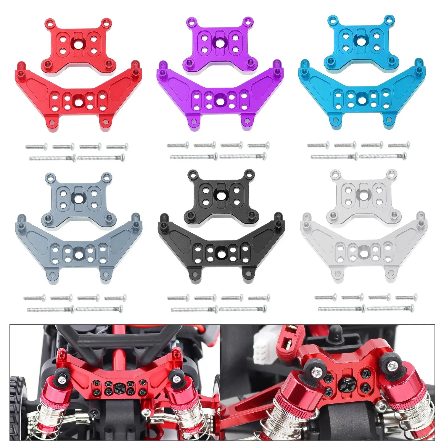 

Metal Shock Absorber Mount For MJX 1/14 14301 14302 14303 RC Car Upgrade Parts